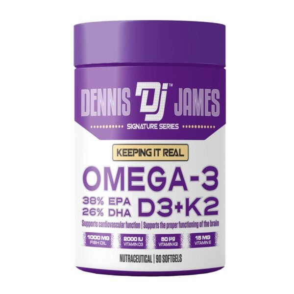 Omega-3 Fish Oil with D3 + K2 + Vitamin E (90 capsules)